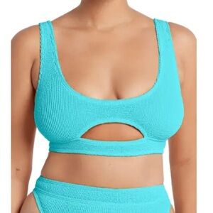 Bond-eye sasha cutout bikini top and Savannah high waist bikini bottoms